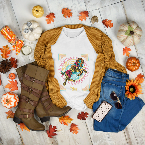 "Aries" Zodiac Sign Classic T-Shirt