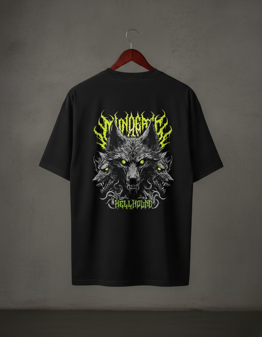 Cyber-Goth Hellhound Premium Oversized T-shirt